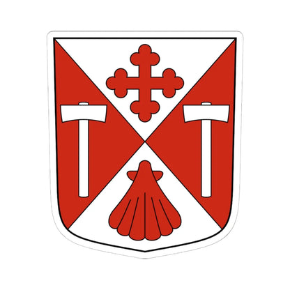 Dorénaz-blazon (Switzerland) (Coat of Arms) STICKER Vinyl Kiss-Cut Decal 6 Inch White - The Sticker Space