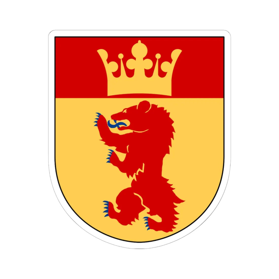 Dorotea vapen (Sweden) (Coat of Arms) STICKER Vinyl Kiss-Cut Decal - The Sticker Space
