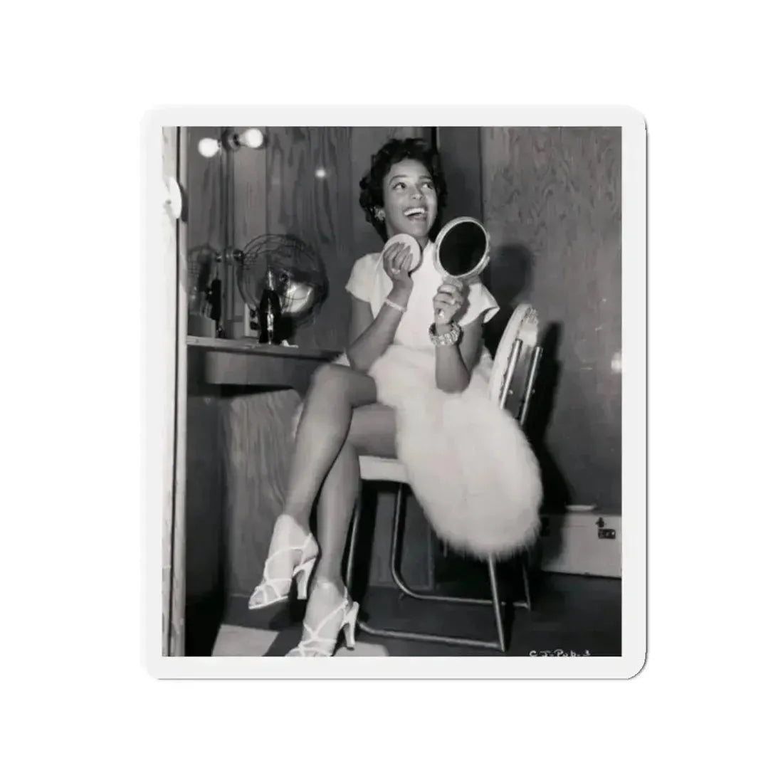 Dorothy Dandridge #54 (Vintage Female Icon) Refrigerator Magnet 2 Inch Die-Cut - The Sticker Space