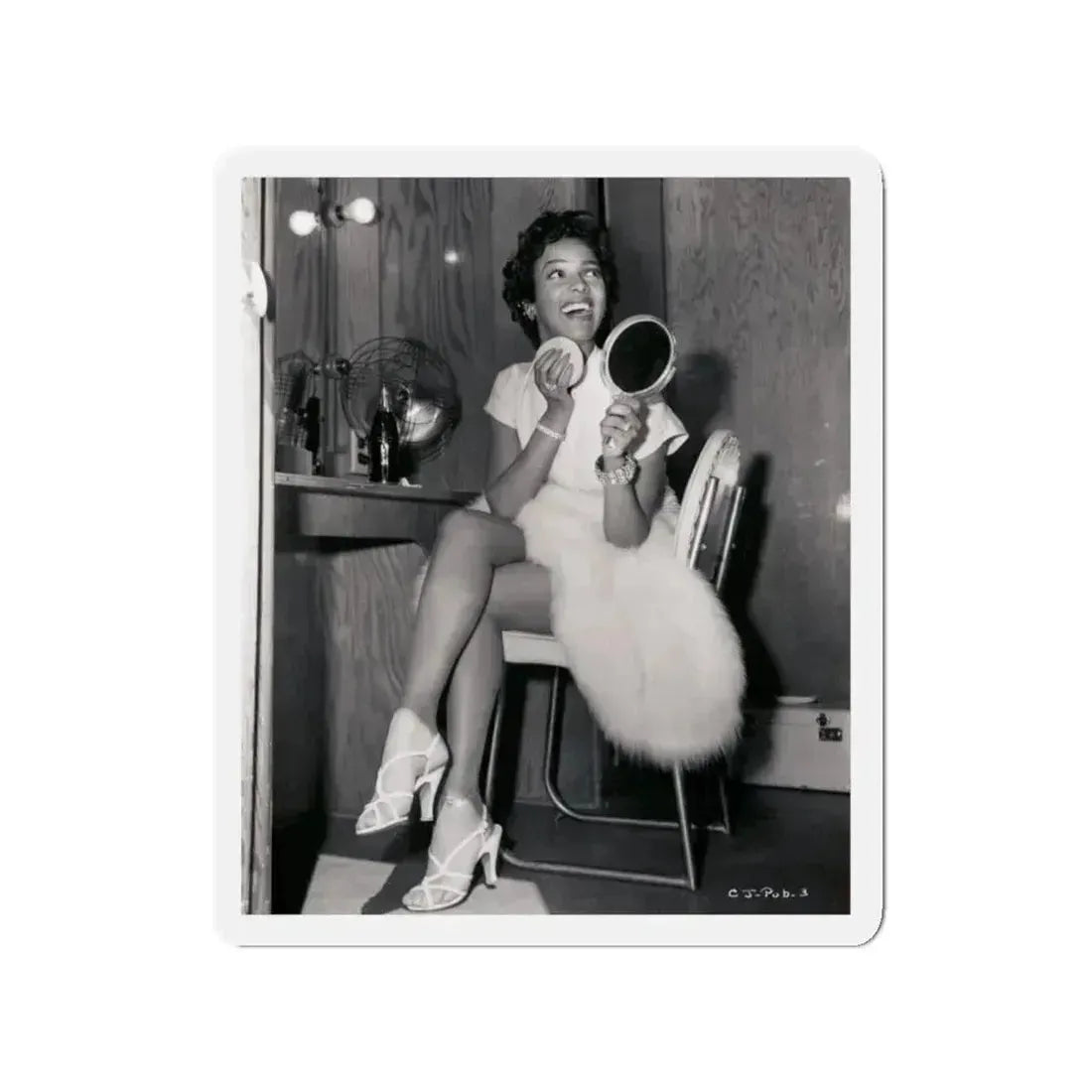 Dorothy Dandridge #54 (Vintage Female Icon) Refrigerator Magnet 3 Inch Die-Cut - The Sticker Space