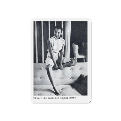 Dorothy Dandridge #99 - Photo 1 on Page 99 cropped from Pageant Digest Mag. June '55 (Vintage Female Icon) Refrigerator Magnet 5 Inch Die-Cut - The Sticker Space