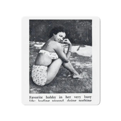 Dorothy Dandridge #99 - Photo 2 on Page 99 cropped from Pageant Digest Mag. June '55 (Vintage Female Icon) Refrigerator Magnet 2 Inch Die-Cut - The Sticker Space