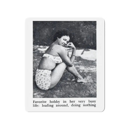 Dorothy Dandridge #99 - Photo 2 on Page 99 cropped from Pageant Digest Mag. June '55 (Vintage Female Icon) Refrigerator Magnet 3 Inch Die-Cut - The Sticker Space