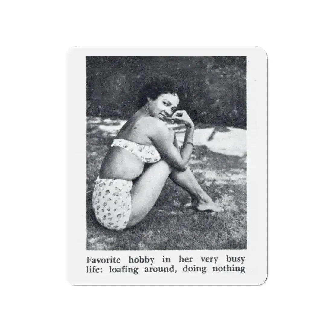 Dorothy Dandridge #99 - Photo 2 on Page 99 cropped from Pageant Digest Mag. June '55 (Vintage Female Icon) Refrigerator Magnet 4 Inch Die-Cut - The Sticker Space