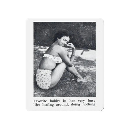 Dorothy Dandridge #99 - Photo 2 on Page 99 cropped from Pageant Digest Mag. June '55 (Vintage Female Icon) Refrigerator Magnet 4 Inch Die-Cut - The Sticker Space