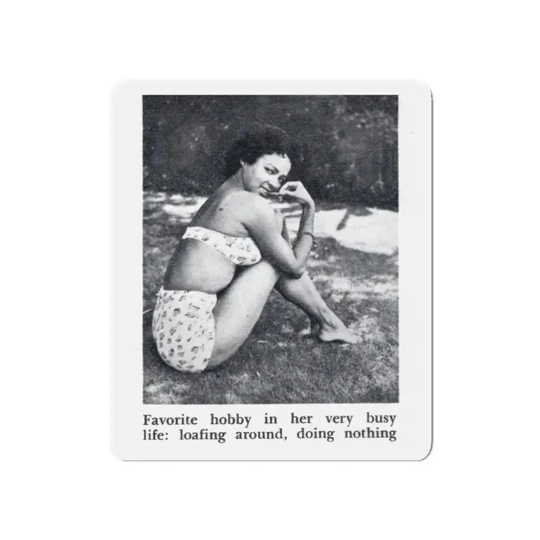 Dorothy Dandridge #99 - Photo 2 on Page 99 cropped from Pageant Digest Mag. June '55 (Vintage Female Icon) Refrigerator Magnet 5 Inch Die-Cut - The Sticker Space