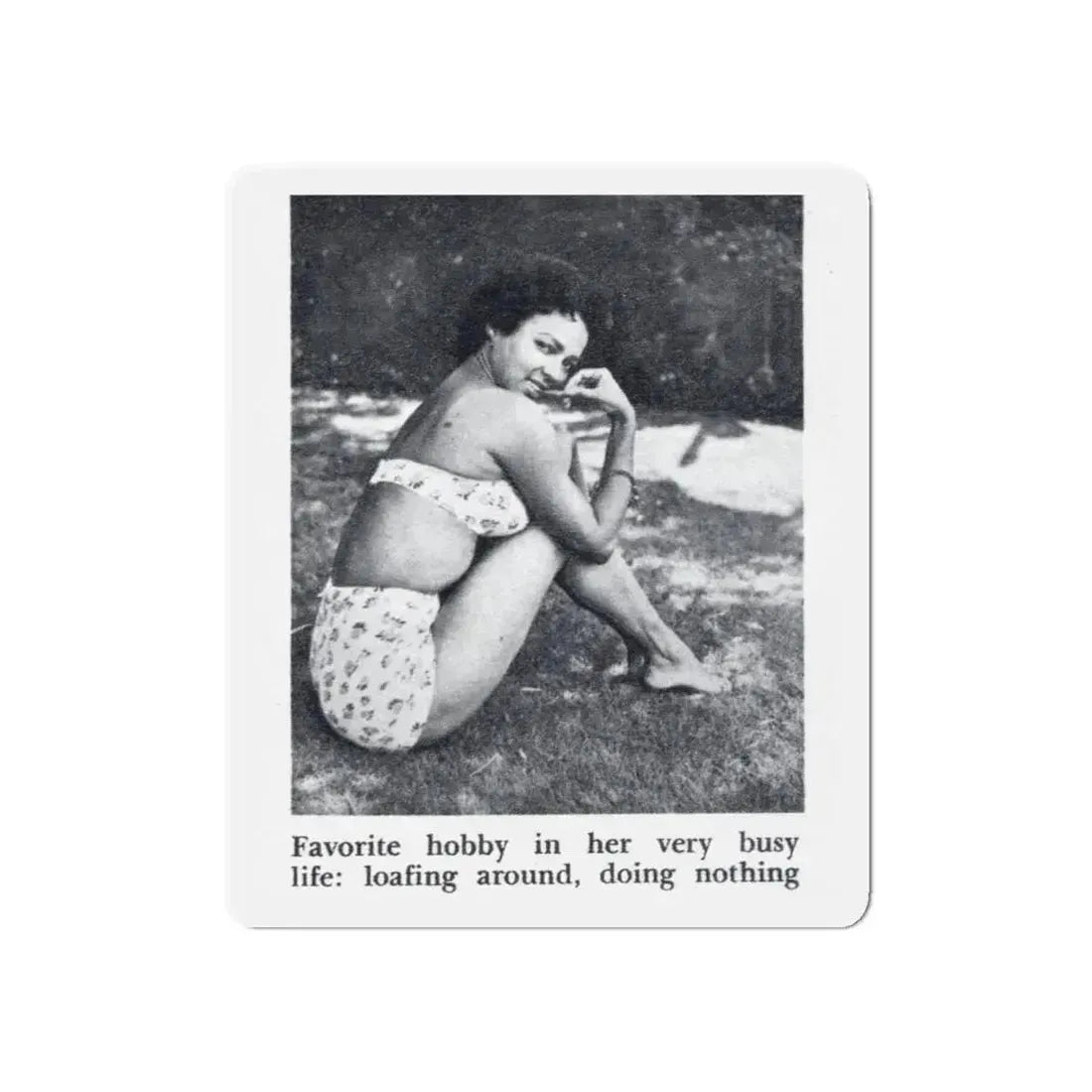 Dorothy Dandridge #99 - Photo 2 on Page 99 cropped from Pageant Digest Mag. June '55 (Vintage Female Icon) Refrigerator Magnet 6 Inch Die-Cut - The Sticker Space