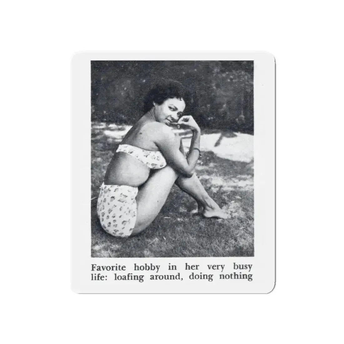 Dorothy Dandridge #99 - Photo 2 on Page 99 cropped from Pageant Digest Mag. June '55 (Vintage Female Icon) Refrigerator Magnet - The Sticker Space