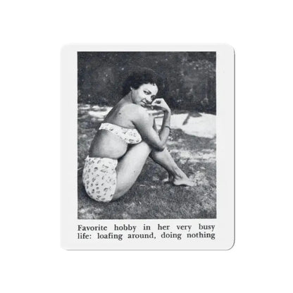 Dorothy Dandridge #99 - Photo 2 on Page 99 cropped from Pageant Digest Mag. June '55 (Vintage Female Icon) Refrigerator Magnet - The Sticker Space