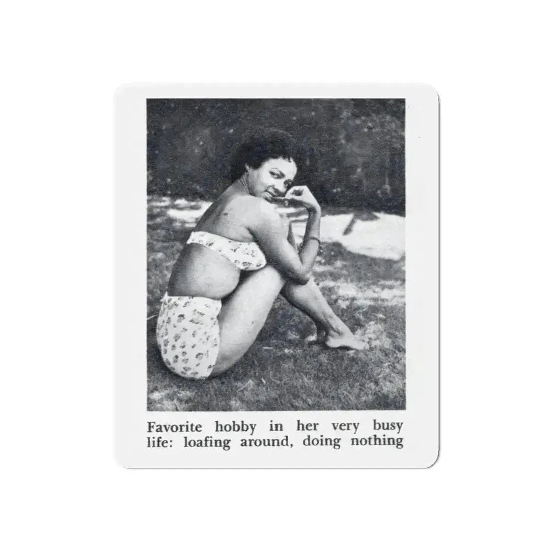 Dorothy Dandridge #99 - Photo 2 on Page 99 cropped from Pageant Digest Mag. June '55 (Vintage Female Icon) Refrigerator Magnet - The Sticker Space