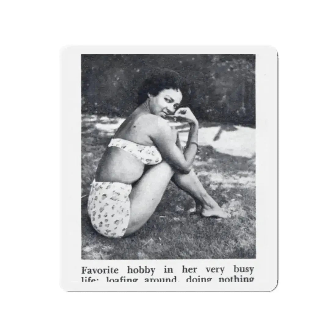 Dorothy Dandridge #99 - Photo 2 on Page 99 cropped from Pageant Digest Mag. June '55 (Vintage Female Icon) Refrigerator Magnet - The Sticker Space