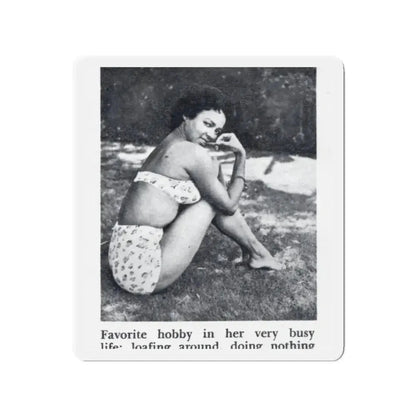 Dorothy Dandridge #99 - Photo 2 on Page 99 cropped from Pageant Digest Mag. June '55 (Vintage Female Icon) Refrigerator Magnet - The Sticker Space