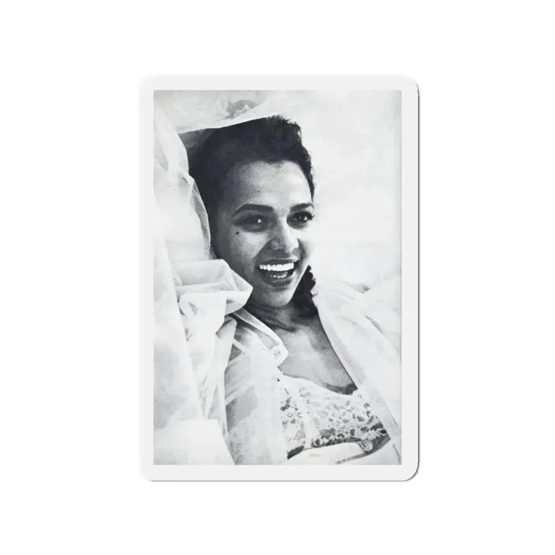Dorothy Dandridge #99 - Photo on Page 98 cropped from Pageant Digest Mag. June '55 (Vintage Female Icon) Refrigerator Magnet 3 Inch Die-Cut - The Sticker Space