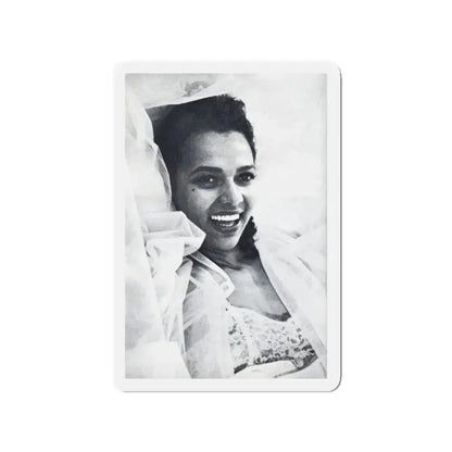 Dorothy Dandridge #99 - Photo on Page 98 cropped from Pageant Digest Mag. June '55 (Vintage Female Icon) Refrigerator Magnet 3 Inch Die-Cut - The Sticker Space