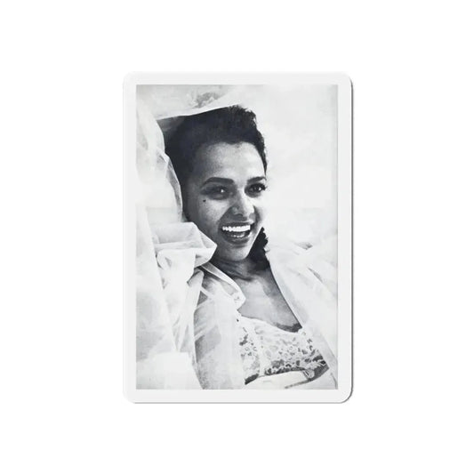 Dorothy Dandridge #99 - Photo on Page 98 cropped from Pageant Digest Mag. June '55 (Vintage Female Icon) Refrigerator Magnet 6 Inch Die-Cut - The Sticker Space