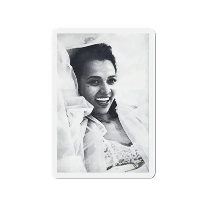 Dorothy Dandridge #99 - Photo on Page 98 cropped from Pageant Digest Mag. June '55 (Vintage Female Icon) Refrigerator Magnet - The Sticker Space