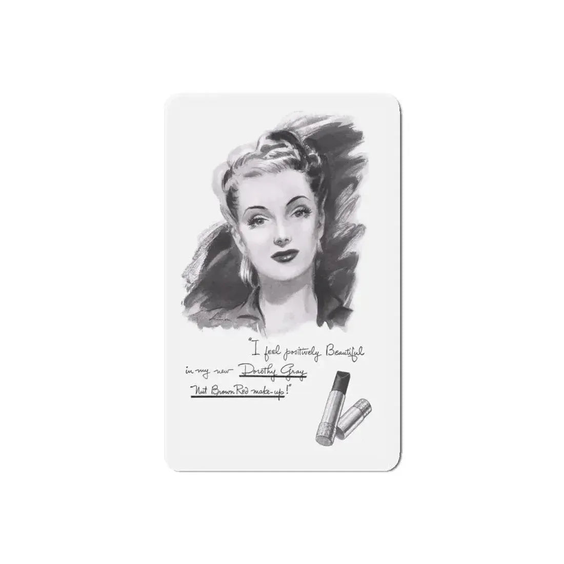 Dorothy Gray advertisement (2), 1941 (Magazine Illustration) Refrigerator Magnet - The Sticker Space