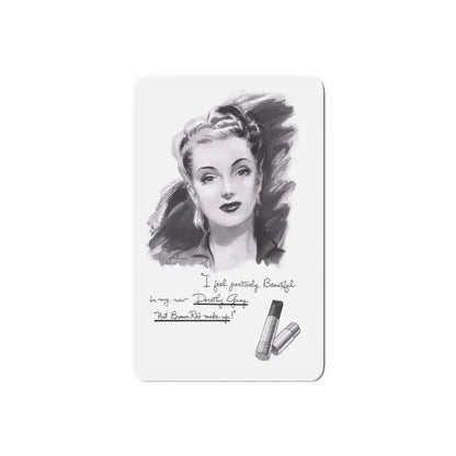 Dorothy Gray advertisement (2), 1941 (Magazine Illustration) Refrigerator Magnet - The Sticker Space