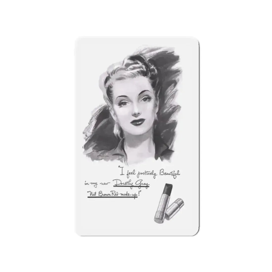 Dorothy Gray advertisement (2), 1941 (Magazine Illustration) Refrigerator Magnet - The Sticker Space