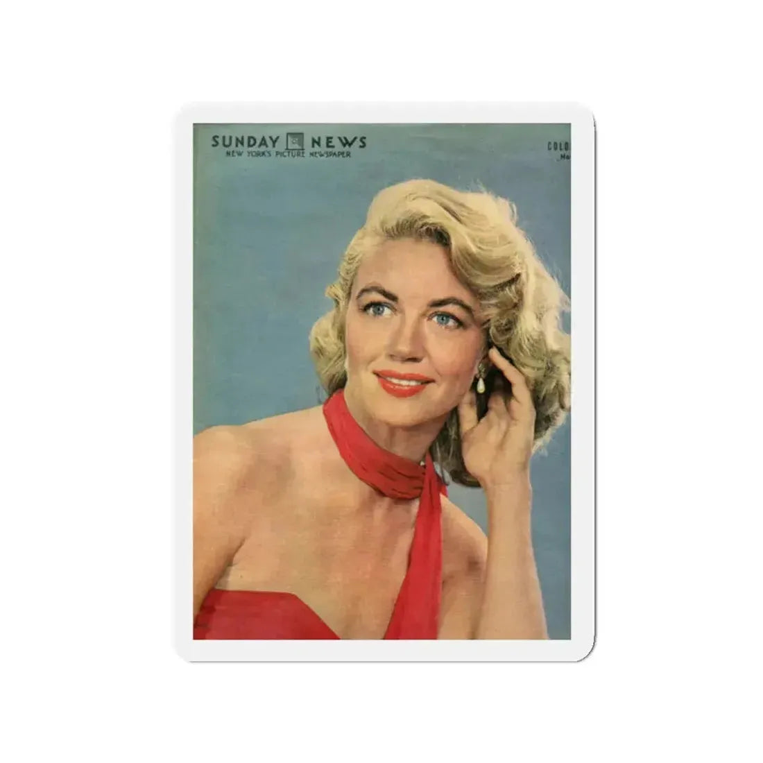Dorothy Malone #176 - Mag. Cover (Vintage Female Icon) Refrigerator Magnet 2 Inch Die-Cut - The Sticker Space