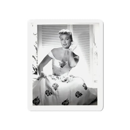 Dorothy Malone #244 - 8x10 Vintage B&W Knee to Head Glamour Dress Photo from late 50's (Vintage Female Icon) Refrigerator Magnet - The Sticker Space