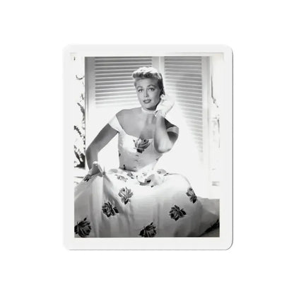 Dorothy Malone #244 - 8x10 Vintage B&W Knee to Head Glamour Dress Photo from late 50's (Vintage Female Icon) Refrigerator Magnet - The Sticker Space