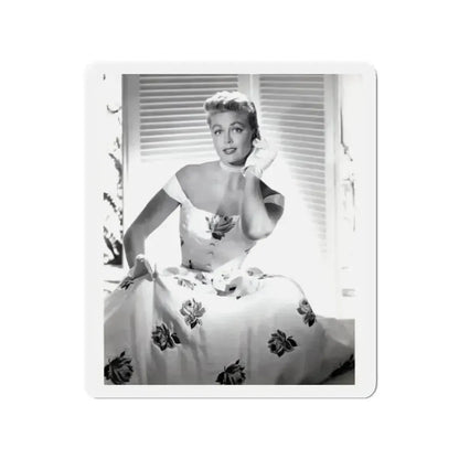 Dorothy Malone #244 - 8x10 Vintage B&W Knee to Head Glamour Dress Photo from late 50's (Vintage Female Icon) Refrigerator Magnet - The Sticker Space