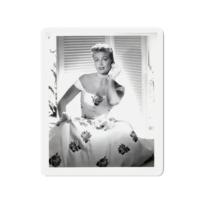 Dorothy Malone #244 - 8x10 Vintage B&W Knee to Head Glamour Dress Photo from late 50's (Vintage Female Icon) Refrigerator Magnet - The Sticker Space