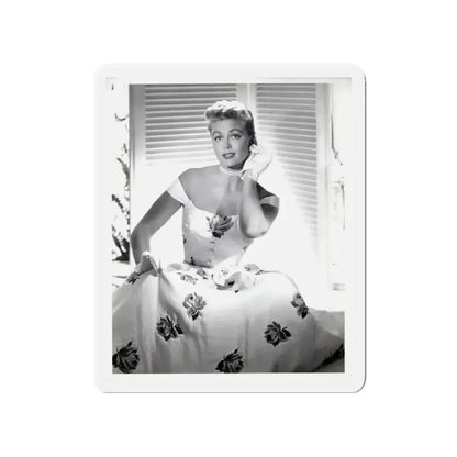 Dorothy Malone #244 - 8x10 Vintage B&W Knee to Head Glamour Dress Photo from late 50's (Vintage Female Icon) Refrigerator Magnet - The Sticker Space
