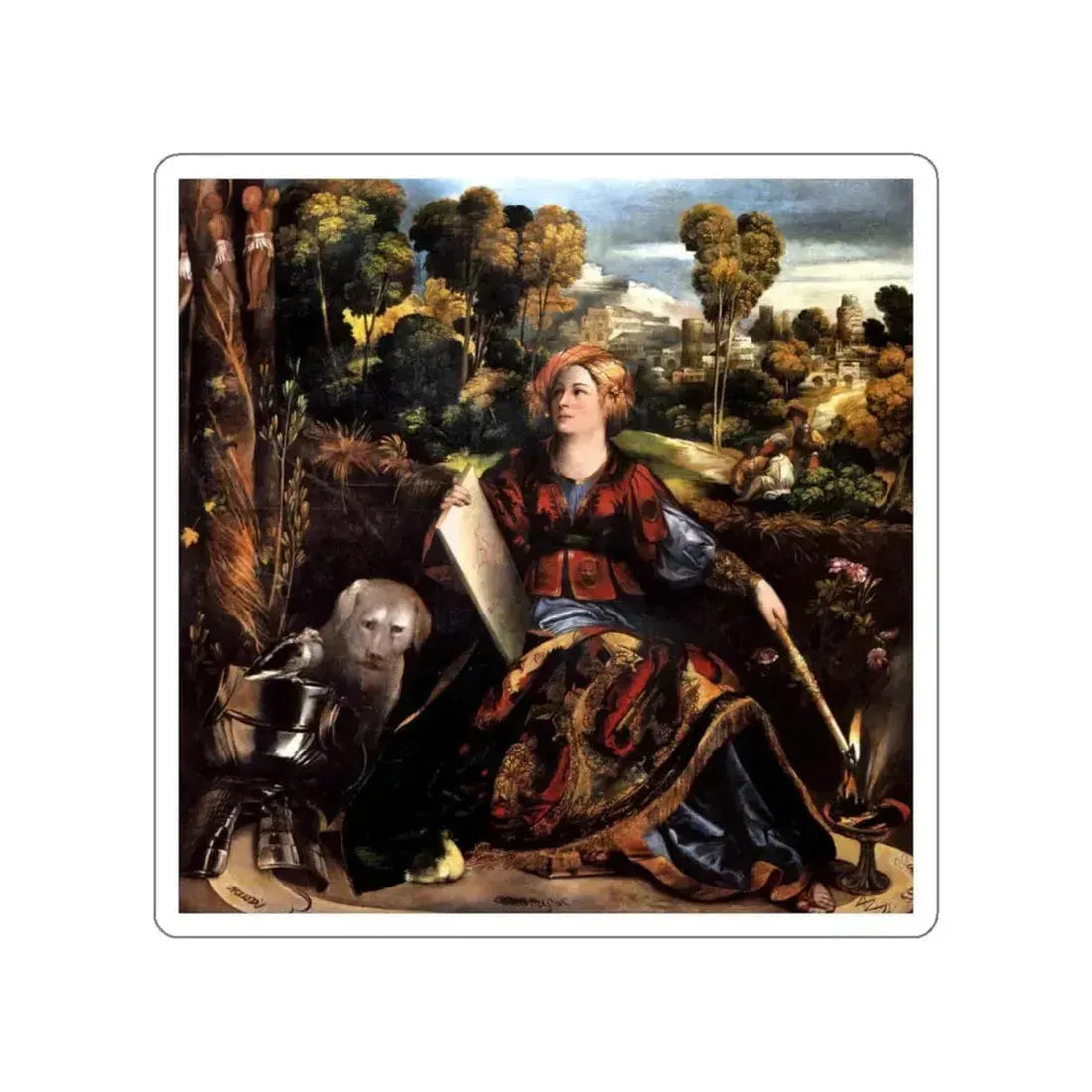 DOSSI, Dosso - Circe (or Melissa) (Artwork) STICKER Vinyl Die-Cut Decal White Die-Cut 5 Inch - The Sticker Space
