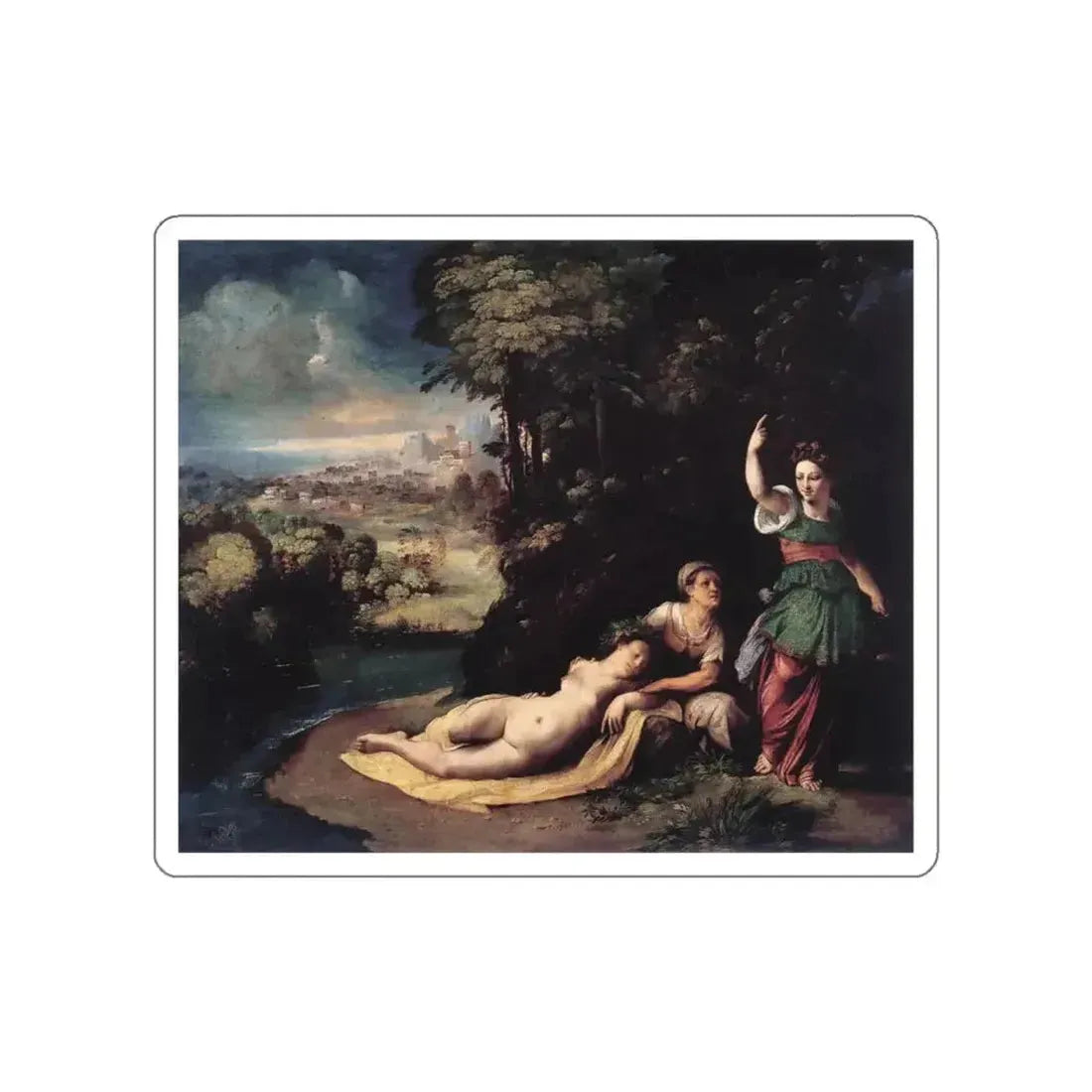 DOSSI, Dosso - Diana and Calisto (Artwork) STICKER Vinyl Die-Cut Decal - The Sticker Space