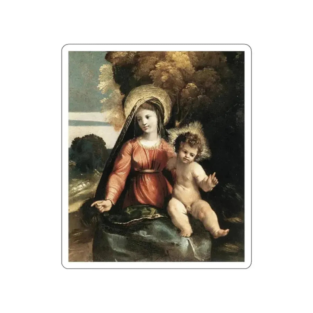 DOSSI, Dosso - Madonna and Child (Artwork) STICKER Vinyl Die-Cut Decal - The Sticker Space