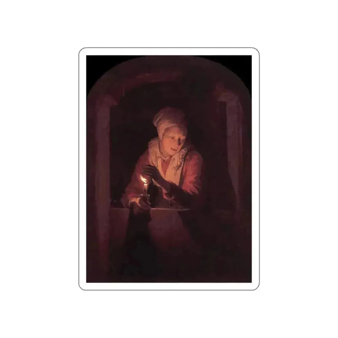 DOU, Gerrit - Candle (Artwork) STICKER Vinyl Die-Cut Decal - The Sticker Space