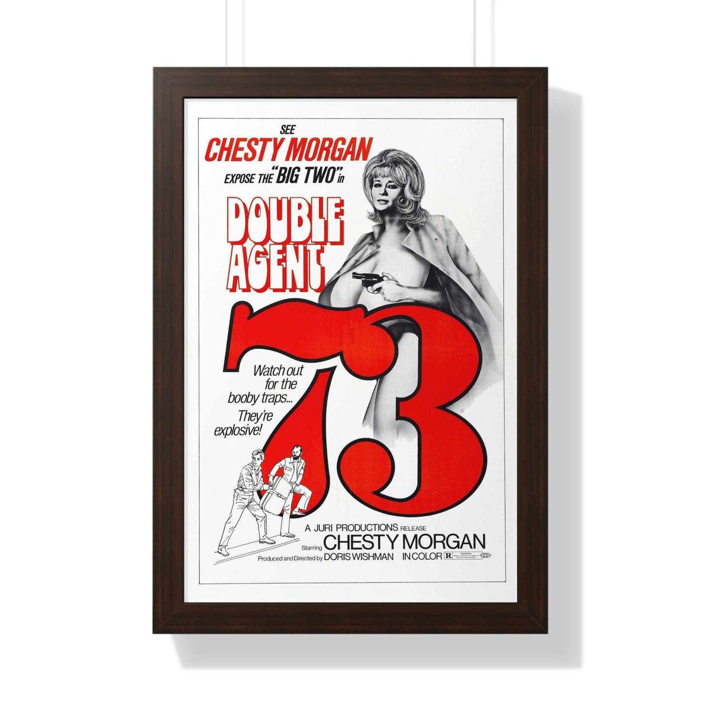 DOUBLE AGENT 1973 - Framed Movie Poster-16″ x 24″-The Sticker Space