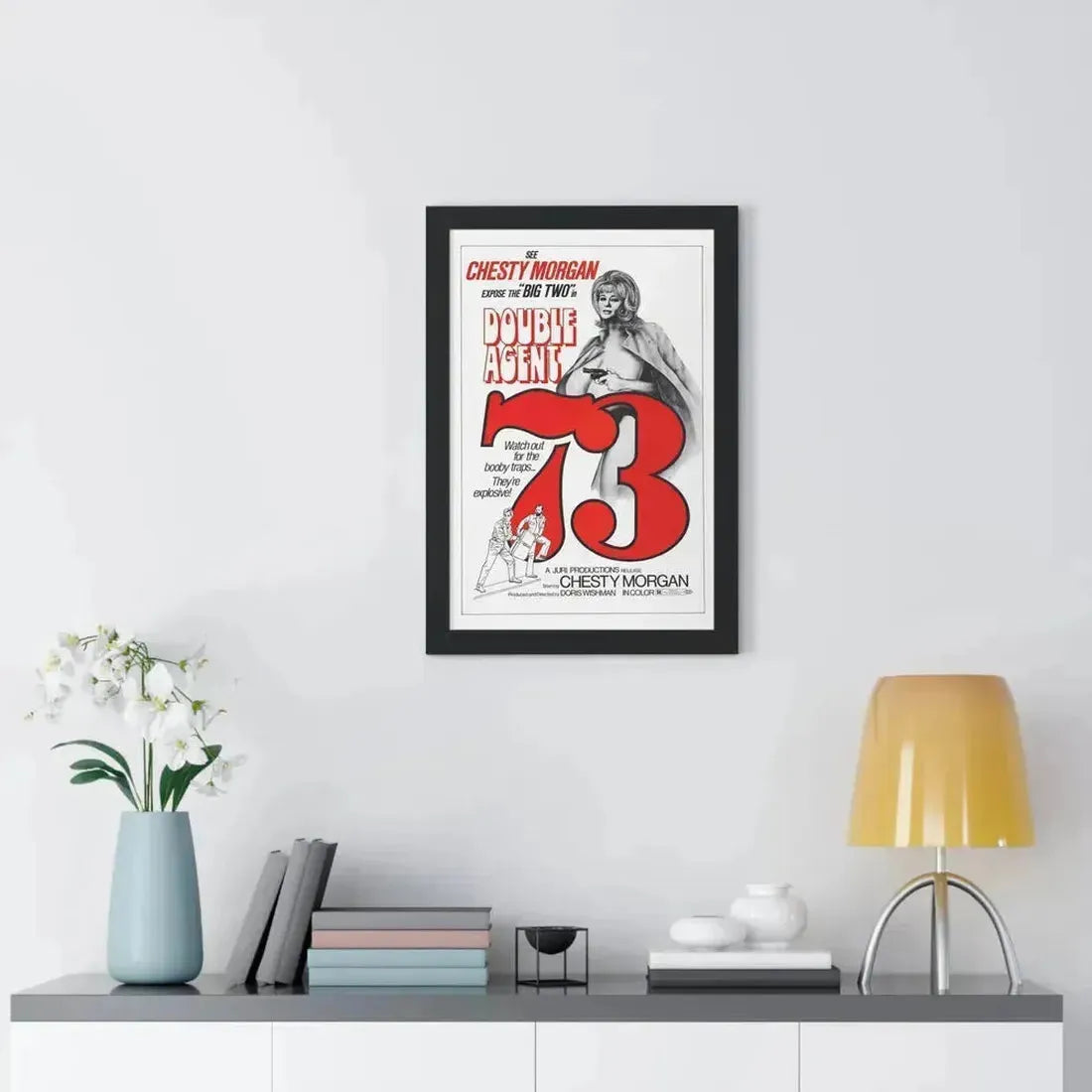 DOUBLE AGENT 1973 - Framed Movie Poster - The Sticker Space