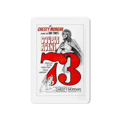 DOUBLE AGENT 1973 Movie Poster - Refrigerator Magnet 4 Inch - The Sticker Space