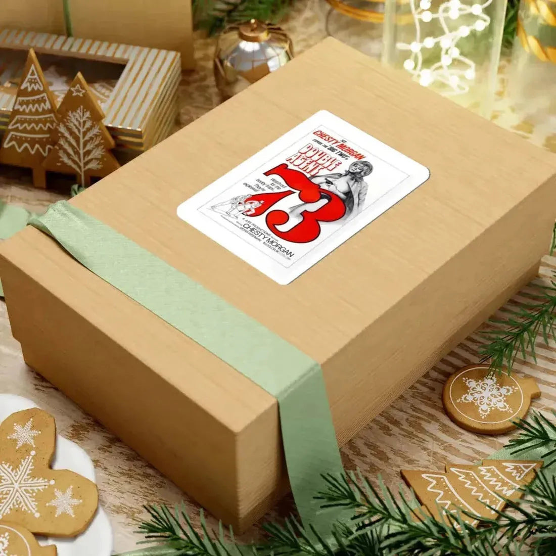 DOUBLE AGENT 1973 Movie Poster - STICKER Vinyl Kiss-Cut Decal - The Sticker Space