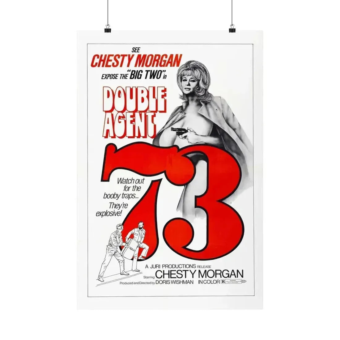 DOUBLE AGENT 1973 - Paper Movie Poster 20″ x 30″ Matte - The Sticker Space