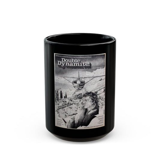 DOUBLE DYNAMITE! 1951 Movie Poster - Black Coffee Mug-15oz-The Sticker Space