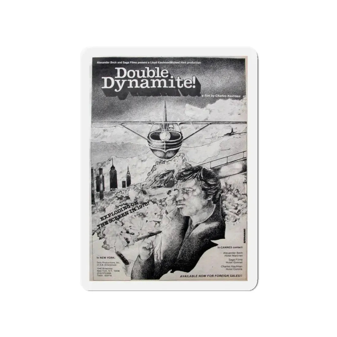 DOUBLE DYNAMITE! 1951 Movie Poster - Refrigerator Magnet 4 Inch - The Sticker Space