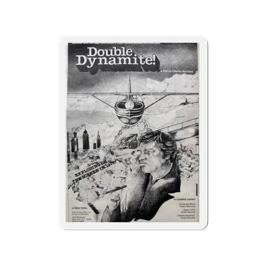 DOUBLE DYNAMITE! 1951 Movie Poster - Refrigerator Magnet - The Sticker Space