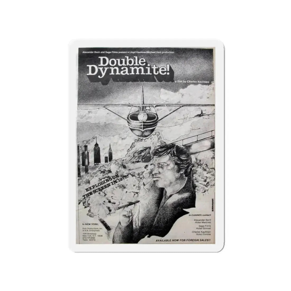 DOUBLE DYNAMITE! 1951 Movie Poster - Refrigerator Magnet - The Sticker Space