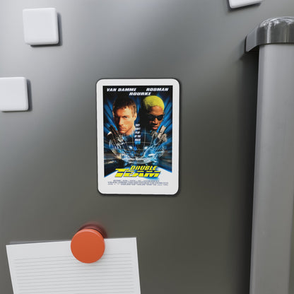 Double Team 1997 Movie Poster Die-Cut Magnet-The Sticker Space