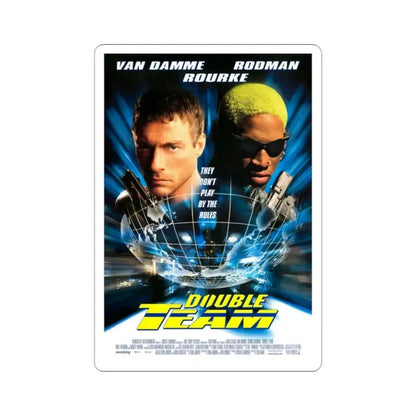 Double Team 1997 Movie Poster STICKER Vinyl Die-Cut Decal 2 Inch - The Sticker Space