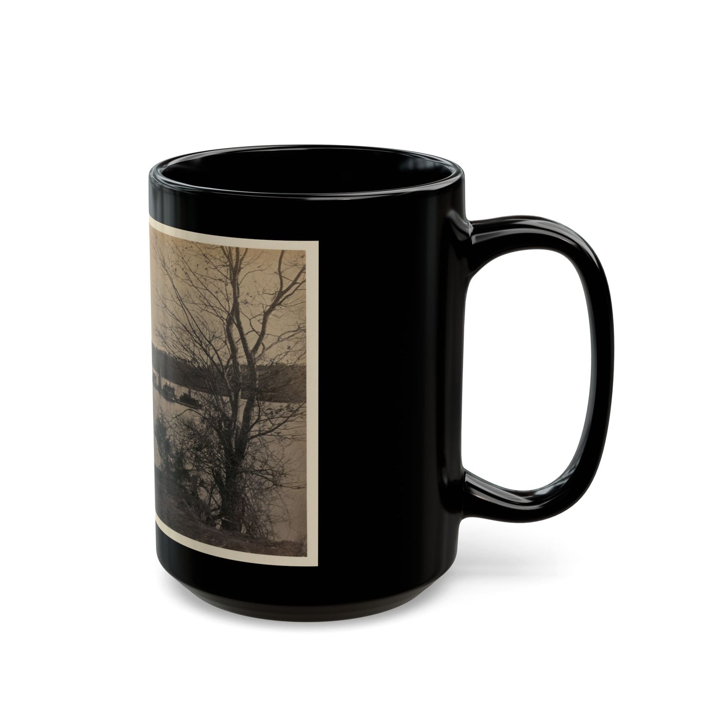 Double Turreted Ironclad Monitor  Onandaga,  James River (U.S. Civil War) Black Coffee Mug