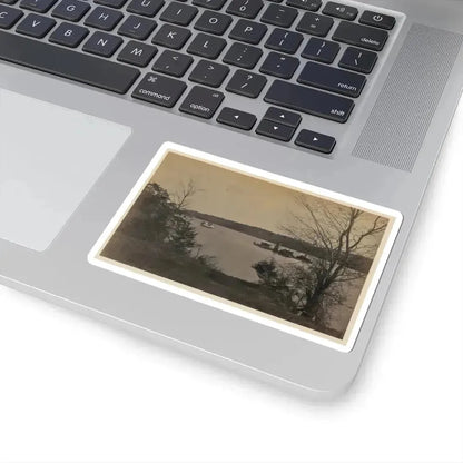 Double Turreted Ironclad Monitor  Onandaga,  James River (U.S. Civil War) STICKER Vinyl Kiss-Cut Decal - The Sticker Space