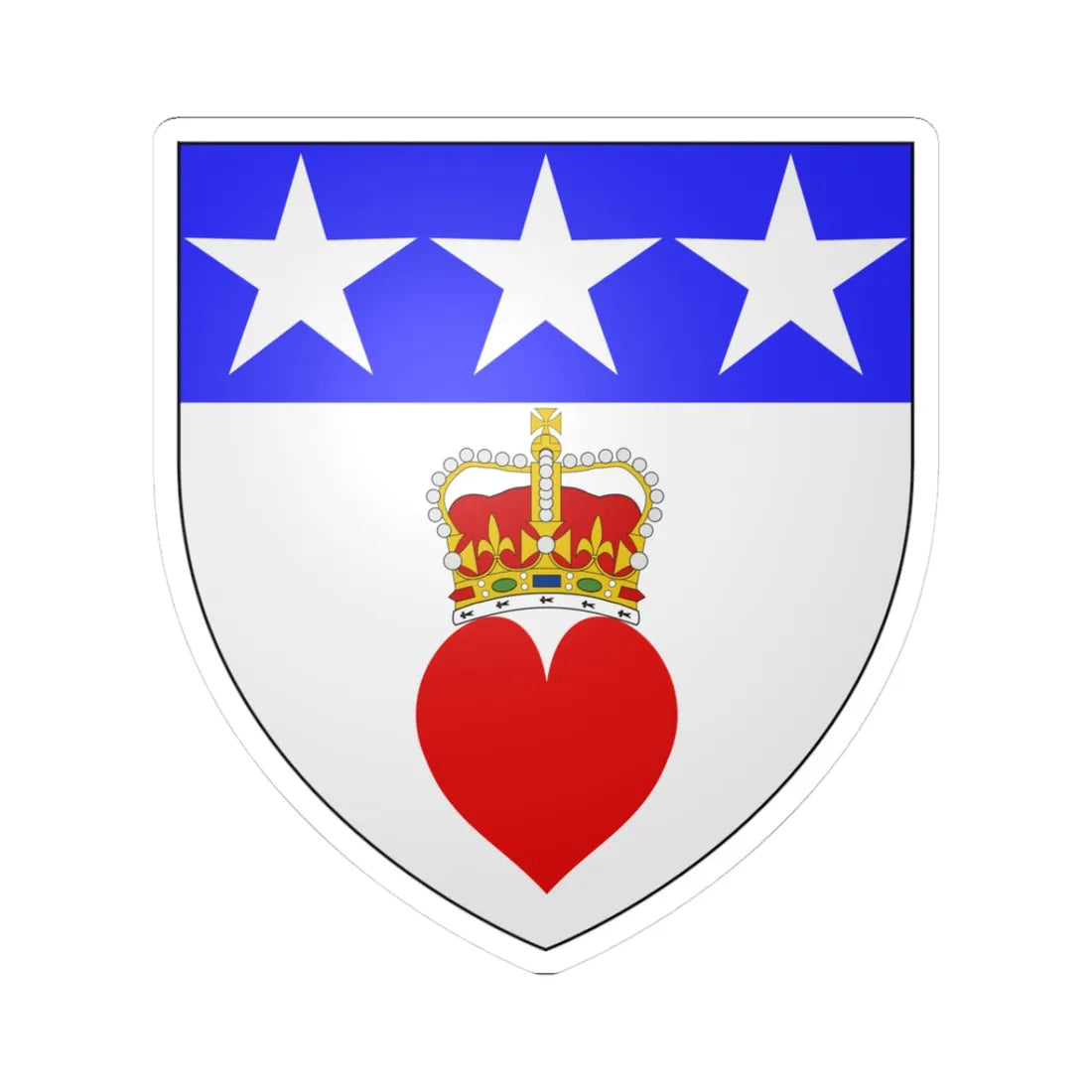 Douglas Arms 3 (Scotland) (Coat of Arms) STICKER Vinyl Kiss-Cut Decal 3 Inch White - The Sticker Space