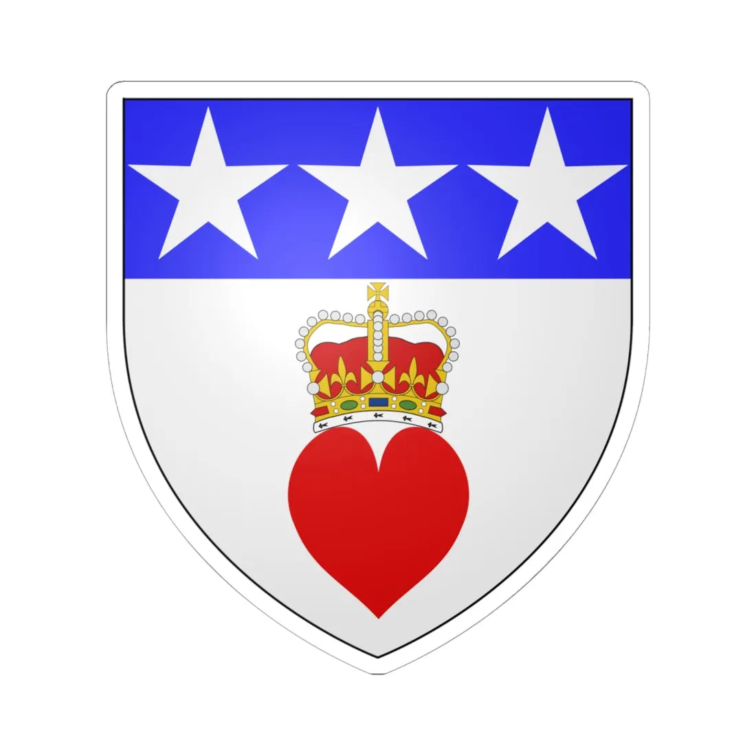 Douglas Arms 3 (Scotland) (Coat of Arms) STICKER Vinyl Kiss-Cut Decal 6 Inch White - The Sticker Space