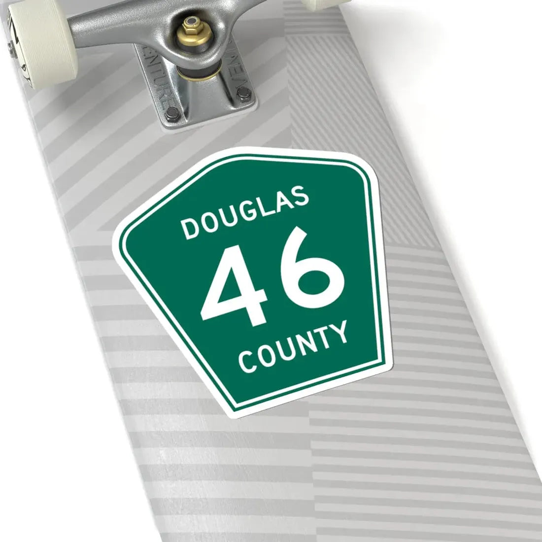 Douglas County 46 green (Colorado) (Road Sign) STICKER Vinyl Kiss-Cut Decal - The Sticker Space