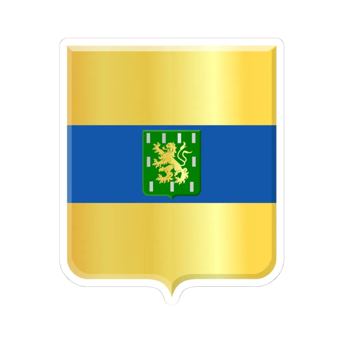 Dour wapen (Belgium) (Coat of Arms) STICKER Vinyl Kiss-Cut Decal 4 Inch White - The Sticker Space